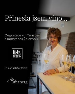 „Přinesla jsem víno!“ řekne Konstancie Železná, ve čtvrtek 18. 9. v Bistro Filištínská v Chrudimi... A my věříme, že nikdo...